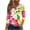 Hot Pink Plus Size Blouse for Women_h, variant on CYMMPU Floral Pattern 3/4 Sleeve Tunic Tops Boho Blouses for Women Dressy Casual Loose Fit Fall Fashion Shirts Lace V Neck Spring Tops Business Elegant Work Topss Hot Pink M
