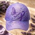 thumbnail image 2 of XIAOCHA Women's Embroidered Ribbon Tree Graphic Baseball Cap Adjustable Trucker Hats for Outdoor Sun Shield Ball Cap,Light Purple3, 2 of 4