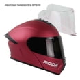 thumbnail image 2 of Casco Roda Pilot Rojo Metal Mica Humo Repuesto Transparente Abatible rojo L, 2 of 6