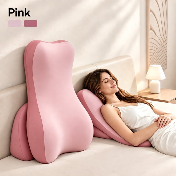 Headboard Backrest Cushion for Bed, Adjustable Memory Foam Wedge Pillow, Oversized Sit Up Reading Pillow for Sitting Up in Bed, Lounger for Laptop Gaming, Watching TV