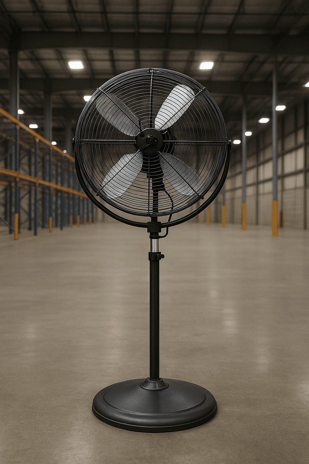 XtremepowerUS 20" Tilting Pedestal Fan, 5500 CFM High Velocity 3 Speed Standing Fan With 1/5 HP Powerful Motor for Residential, Commercial, Industrial, Warehouse, Garage, Workshop - UL Listed