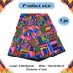 thumbnail image 2 of Tela africana de 6 yardas (por yarda) - 45 pulgadas de ancho. Tela de poliéster estampada con cera Kente colorida, estilo étnico patchwork., 2 of 7