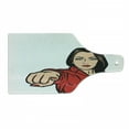 thumbnail image 1 of Girl Power Cutting Board, Pop Art Style Retro Businneswoman Pointing Finger Cartoon Composition, Decorative Tempered Glass Cutting and Serving Board, in 3 Sizes, by Ambesonne, 1 of 2