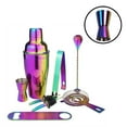 thumbnail image 6 of Zoyueyie 8 Pcs in 1 Set Stainless Steel 750ML Cocktail Shaker Professional Colorful Plating Bartender Tools Drink Mixer Kit for Bar Restaurant, 6 of 10