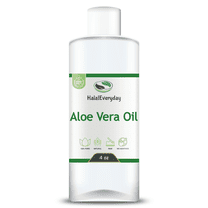 Aloe Vera Oil 4 oz - Golden Pure Natural Organic Cold Pressed Carrier Oil For Skin Hair Face By HalalEveryday