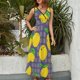 thumbnail image 2 of Vestido De Noche De Lujo Sin Mangas Para Mujer, Delicious Lemon Vestido De Fiesta, 2 of 5
