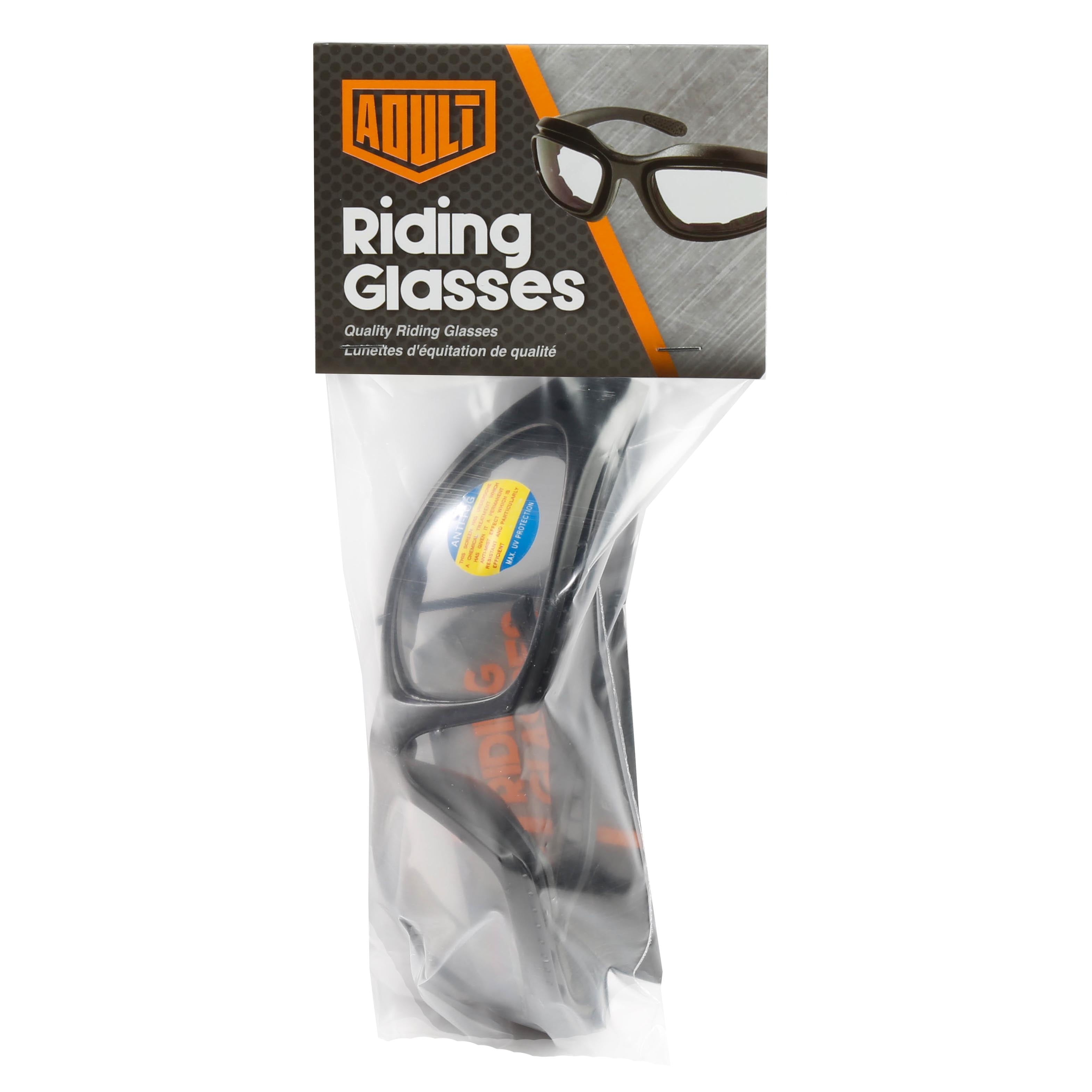 (2 pack) FUEL Adult MX off-road Riding Glasses for Motorcycle Moped Scooter - Black Frames 100% UV Protection