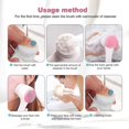 thumbnail image 3 of Cepillo facial, cepillo de limpieza facial de silicona, cepillo manual de doble lavado facial para exfoliación profunda de poros, maquillaje y masaje., 3 of 5