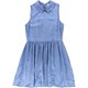 thumbnail image 1 of maison Jules Vestido sin mangas ajustado y acampanado para mujer, azul, grande, 1 of 1