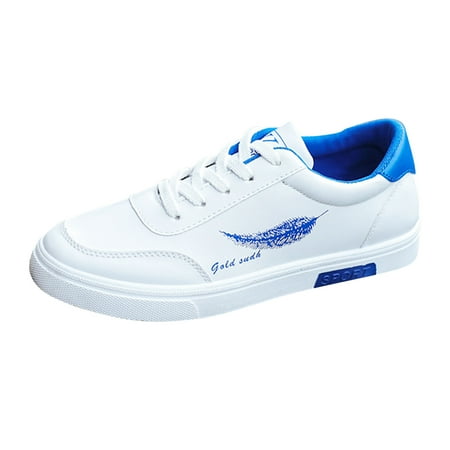 

AnuirheiH Men s Shoes Leather Ultra-Light Sneakers Comfortable Casual Running Shoes Clearance