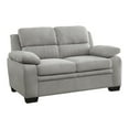 thumbnail image 4 of Lexicon Holleman Textured Fabric 2-Piece Upholstered Sofa Set in Light Gray, 4 of 12