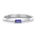 thumbnail image 1 of East-West Stackable Baguette Ring in Sterling Silver, 1 of 3