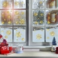 thumbnail image 2 of DKTIE 115pcs Christmas Window Stickers Set, 8 Golden Snowflake Pattern Window Stickers, Reusable Shiny Christmas Stickers Decorations for Winter Xmas Party, 2 of 6