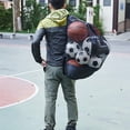 thumbnail image 4 of Tignapoo Spacious Mesh Ball Storage Bag with Drawstring Closure, Ideal for Basketballs and Footballs, Lightweight and Durable Design, Size L (70*65 cm / 27.6*25.6 in), 4 of 7
