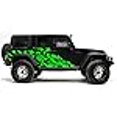 thumbnail image 3 of Factory Crafts Nightmare Side Graphics Kit Vinyl Decal Wrap Compatible with Jeep Wrangler 2007-2016 - Grass Green, 3 of 3