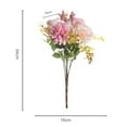 thumbnail image 6 of Artificial Flower Hybrid Vivid Decorative Eye-catching Anti-fade Home Decoration Silk Fake Rose Flower Bouquet Photography Prop for Wedding, 6 of 8