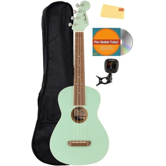 30 Inch Baritone Ukulele Kit - Zebrawood Electric Acoustic Ukelele With