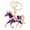 Purple, variant on HEWANG 2026 Year of The Horse Keychains, Sparkling Horses Year Keyring for Bag Backpack Decorations Zodiac Souvenir Gift (Black)