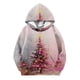 thumbnail image 4 of Sudadera con capucha para niños, con estampado navideño de invierno, larga, con terciopelo, informal y cómoda, de manga larga, de poliéster., 4 of 5