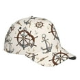 thumbnail image 3 of Uemuo Anchor with Rope Pattern Baseball Cap Golf Dad Hat Adjustable Original Classic Low Profile Cotton Hat Unconstructed Plain Cap Men Women, 3 of 9
