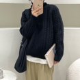 thumbnail image 3 of Winter Turtleneck Chunky Sweater Slouchy Loose Pullover Outerwear Warm Thick, 3 of 3