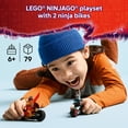 thumbnail image 4 of LEGO NINJAGO Kai's Motorcycle Speed Race Building Toy for Kids - Pretend Play Motorcycle Toy With 2 Minifigures - Building Blocks for Boys & Girls, Ages 6+ - Gift Idea for Birthdays - 71838, 4 of 9