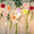 thumbnail image 6 of Uxcell 5Pcs Paper Pom Poms, Paper Flowers Tissue Paper Flowers Mexican Paper Flowers for Wedding Light Yellow, 6 of 6