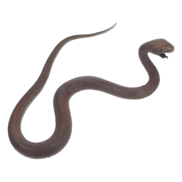 Serpiente mamba negra realista, juguete de broma para el Día de los Inocentes, Halloween y otras decoraciones para fiestas. Serpiente flexible para niños y adultos.
