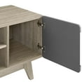 thumbnail image 2 of Modern Contemporary Urban Design Living Room Lounge Club Lobby Media TV Stand Console Table, Wood, Grey Gray Natural, 2 of 7