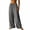 Gray-wide leg pants woman, variant on Hfnxid Wide Leg Pants Woman Elastic Waist Palazzo Pant Loose Fit Lightweight Trousers Summer Casual Drawstring Vacation Trouser Gray L