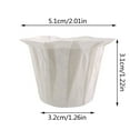 thumbnail image 2 of Ramiter 100pcs Paper Filters Natural Disposable Paper Coffee Filters Fits Into All Paper Filters Side F Sink Strainer, 2 of 3