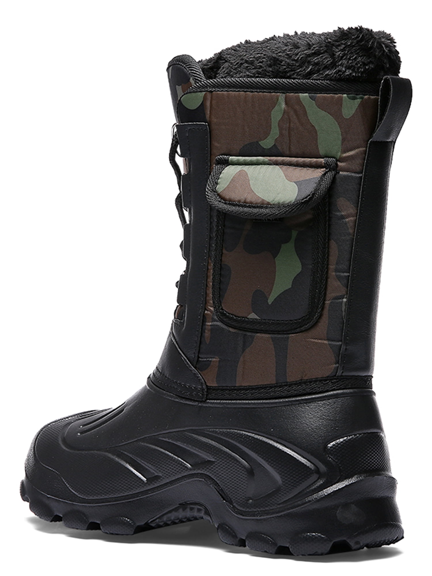 Tanleewa Snow Boots for Men Winetr Warm Waterproof Hiking Shoes 7.5 Adult Male