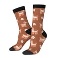 thumbnail image 1 of Fotbe Cute Poodle Dog Calcetas Largas con Estampado para Hombre y Mujer – Calcetas de Compresión Transpirables y Elásticas, Viajar y Uso Diario Talla 5-11, 1 of 6