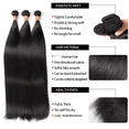 thumbnail image 4 of Natural Human Hair Strengthening Hair Extensions 100g Black, 4 of 5