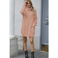 thumbnail image 4 of LAICAIW Robe Chandail Longue Ample à Col Roulé Oversize pour Femmes, 4 of 7