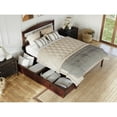 thumbnail image 4 of AFI Warren Platform Bed with 2 Storage Drawers Walnut Queen, 4 of 5