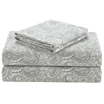 100% Cotton Sheets, Queen Breathable Naturally Cool Soft Bed Sheets with 14" Elastic Pocket Fits up to 16" Mattress All Seasons 4 Piece Paisley Multi