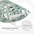 thumbnail image 4 of Haiem Pillowcase for Hair and Skin Queen - Puppy Printed Soft Pillowcase with Envelope Closure-14"x20", 4 of 8