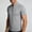 Gray, variant on Men's Quarter Zip Pullover Men Running Shirt Slim Fit Short Sleeve Moisture Wicking Quick Dry Athletic Workout Shirts Size 3XL White