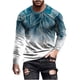 thumbnail image 2 of Blusas y camisas de manga larga con cuello redondo para hombre, blusas casuales de cuello redondo y manga larga, camisetas estampadas, blusas para hombre, 2 of 5