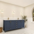 thumbnail image 2 of Ayna Decors Rooh 72 in Navy Blue Double Sink Bathroom Vanity | 4 Soft Closing Doors | 6 Full Extention Soft Close Drawers | Brushed Nickel Hardware | AVR72NB0002, 2 of 10