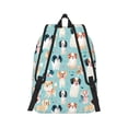 thumbnail image 7 of Easygd Colorful Dog Canvas Backpack: Stylish, Lightweight, and Versatile with Large Capacity and Adjustable Straps –, 7 of 7