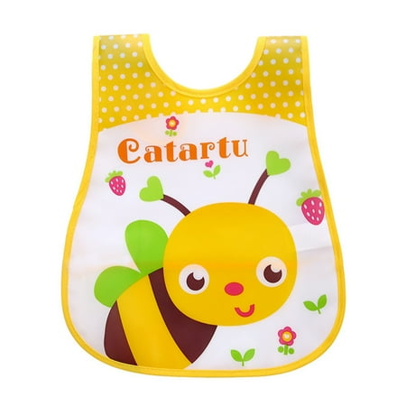 

Cute Children s Baby Soft Cartoon Bib Waterproof Saliva Dropping Nose Bibs bib Sleeveless Vest Reversible Wearing bib