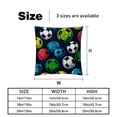 thumbnail image 5 of Football Pillows with Unique Patterns - Set of 2 includes Covers Throw Pillow Inserts and Covers - Available in 16x16, 18x18, and 20x20 Inches for Home Decor and Gifts for Every Occasion, 5 of 6