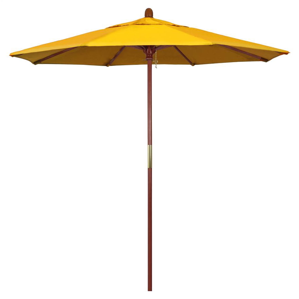 7.5 ft. Patio Umbrella Sunbrella 1A in Sunflower Yellow Fabric