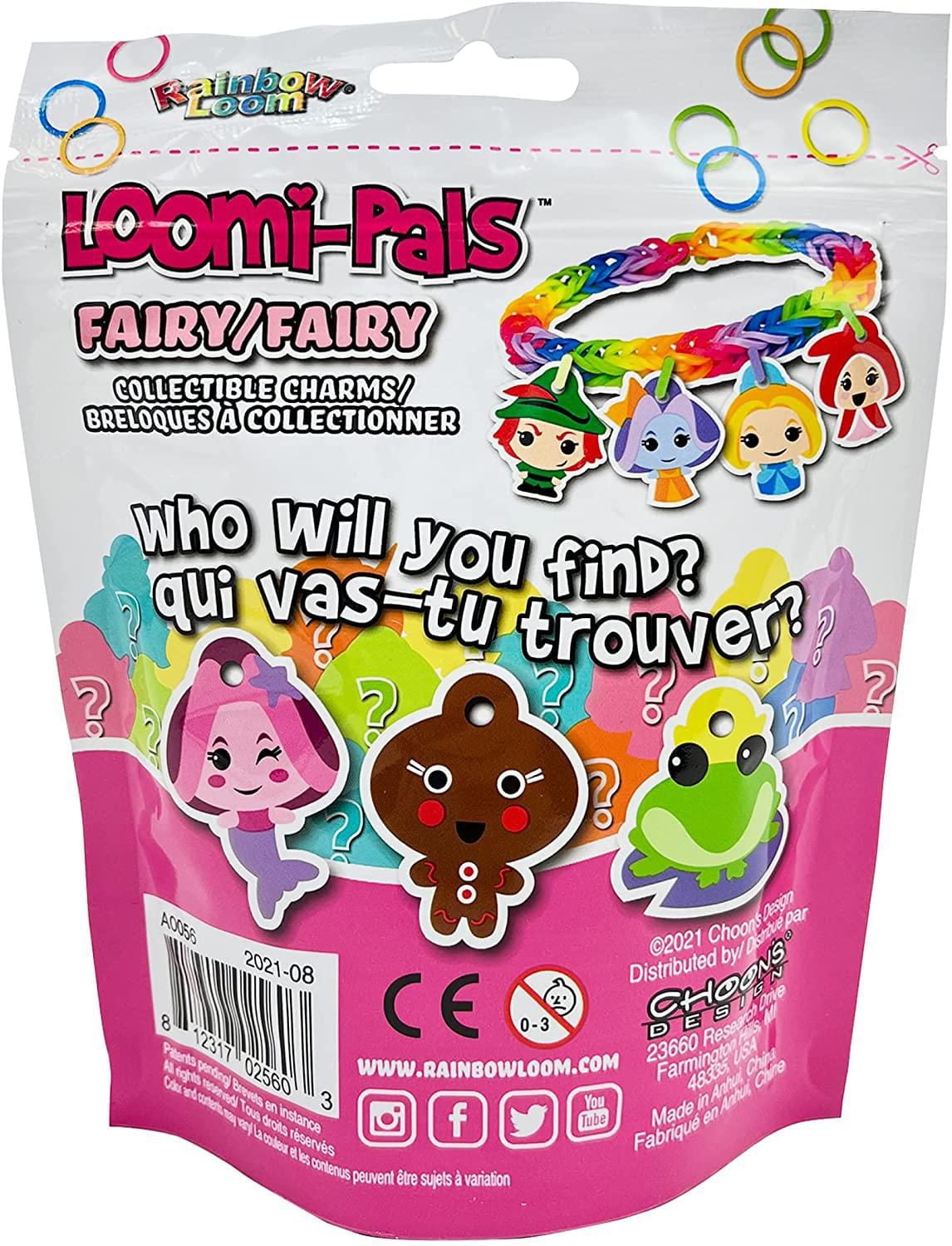 Rainbow Loom Loomies Fairy Figurines 4 pack