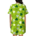 thumbnail image 6 of Sigee St Patrick's Day7 for Sleepwear Casual Pjs with Pockets Women's Pajamas Sets Shorts 2 Piece Short Sleeve Lounge Sets 3X-Large, 6 of 9