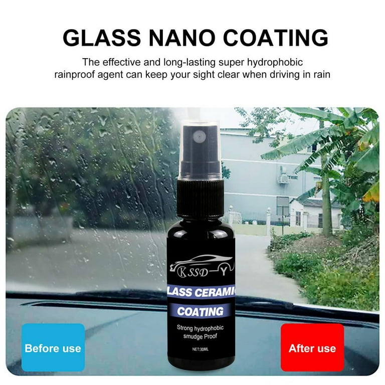 Glass Hydrophobic Coating Spray Car Windshield Water Repellent 