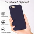 thumbnail image 5 of Case, Liquid Silicone Gel Rubber Case with Soft Microfiber Cloth Lining Cushion MIDNIGHT BLUE, 5 of 5