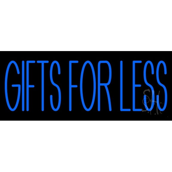 Gifts For Less Block LED Neon Sign 13" Tall x 32" Wide - inches, Black Square Cut Acrylic Backing, with Dimmer - Premium built indoor Sign for Storefront, Store interior.